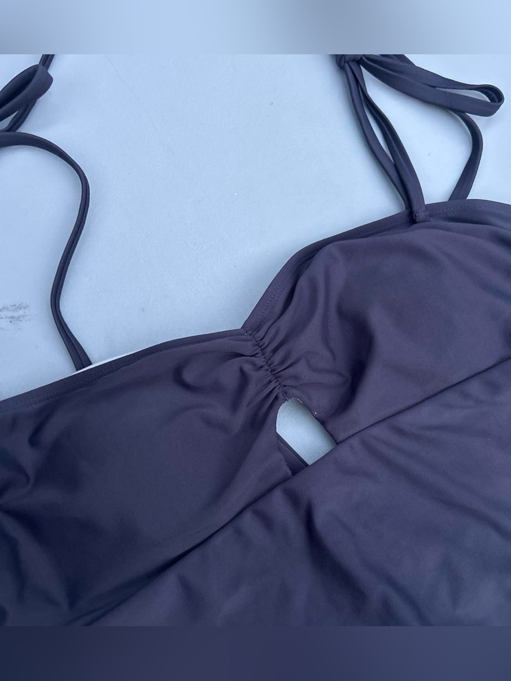 Slate grey NWT keyhole swimsuit